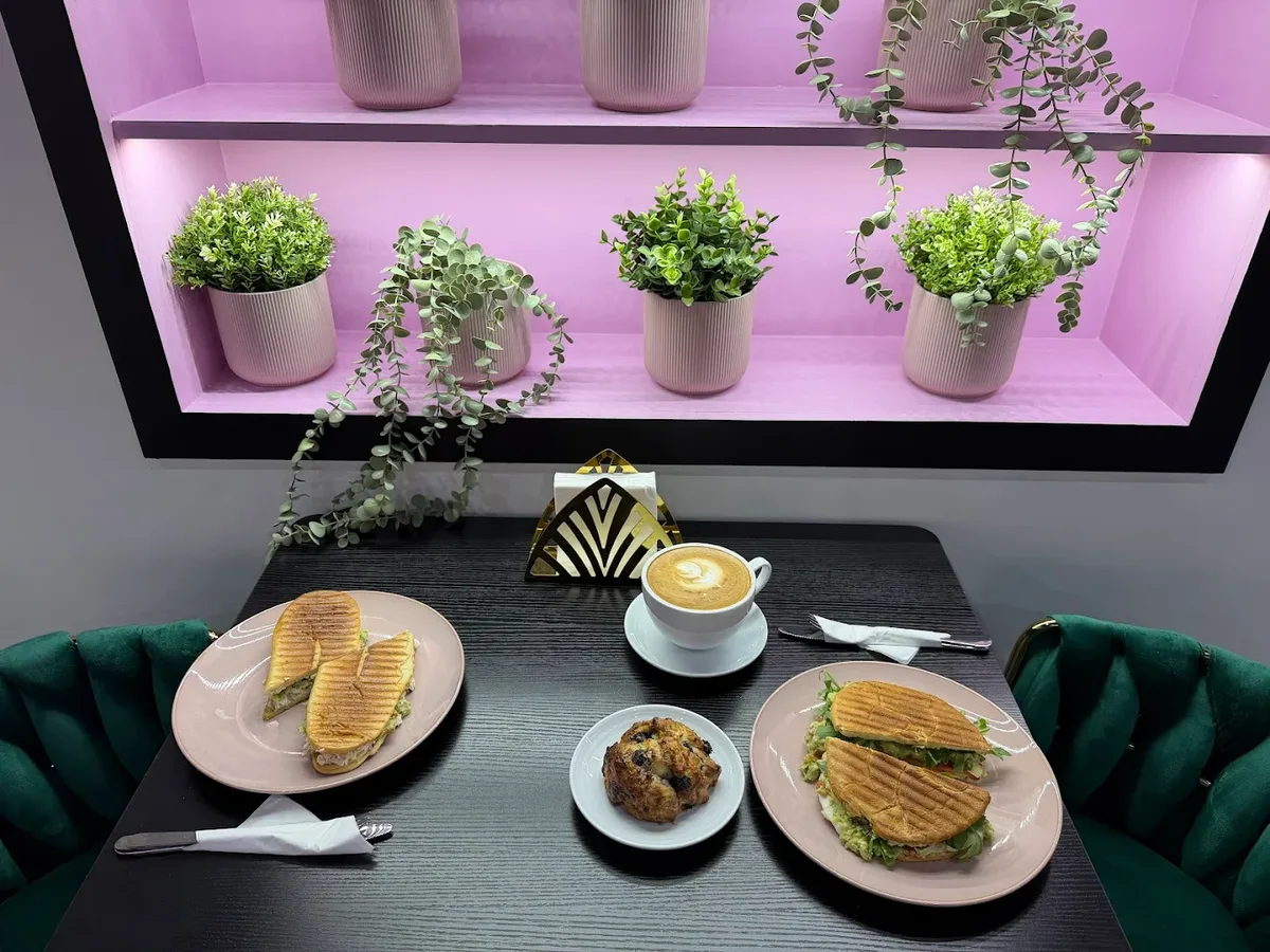Fresh food and matcha at Café Mia, Bushwick Brooklyn